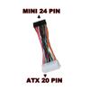 AYA 6" (6 inch) Standard ATX 20-Pin to Mini 24-Pin Power Converter Adapter view 2