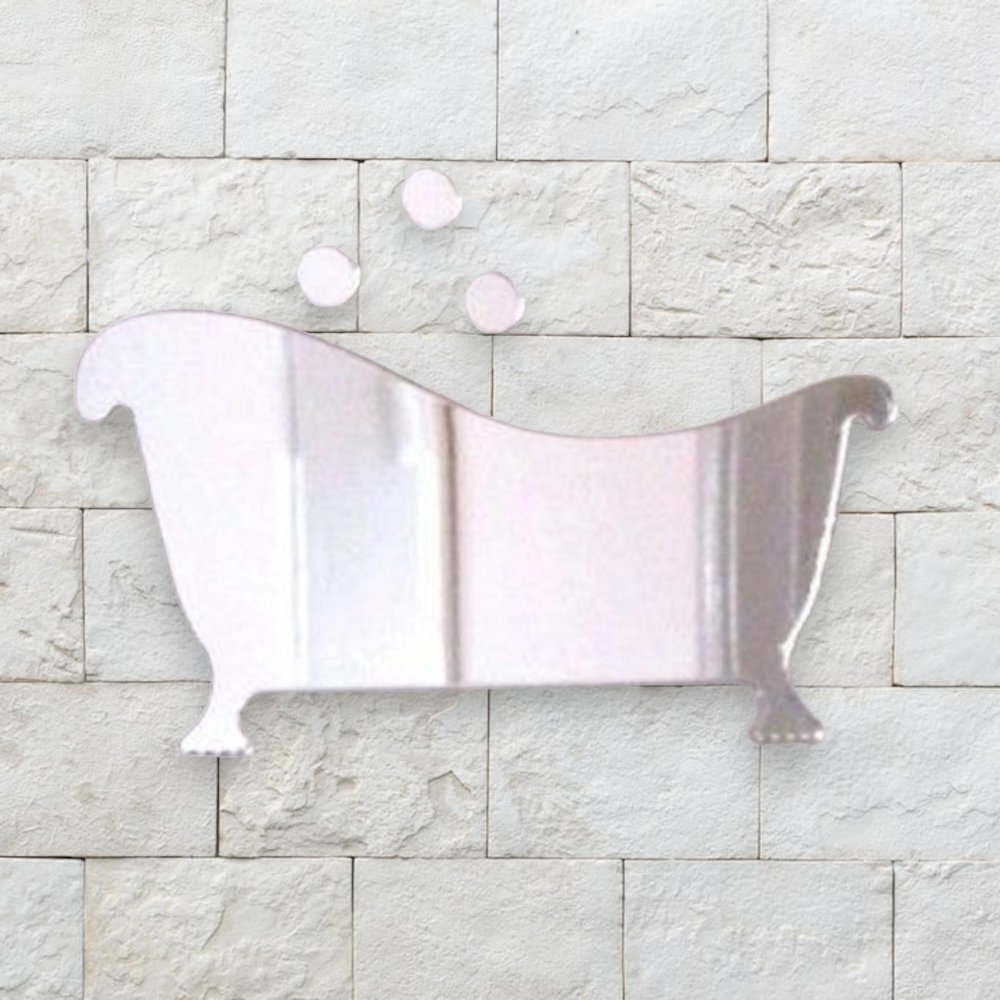 Super Cool Creations Bathroom Door Mirror Sign, 23.6 x 12.6 inches