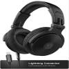 Thore Over-Ear iPhone Headphones with Lightning Connector  Closed Back Studio DJ Monitor Earphones w/Apple MFI Certified Cable (50mm Neodymium Drivers, V200 Black) view 4