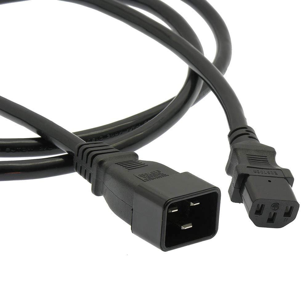 3F Power Cord C20 to C13 Black/SJT 14/3-25PK
