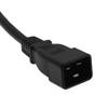 1F Power Cord C20 to C13 Black/SJT 14/3-5PK view 3