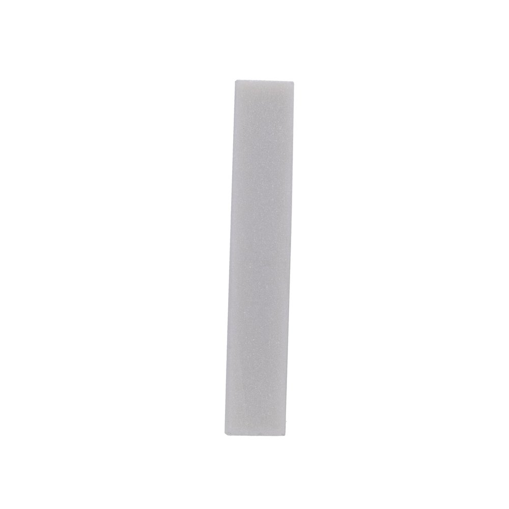 Norton 3x1/2x1/2" Sharpening Stone, Industrial 61463686600 Hard Translucent Arkansas Square Abrasive File, HF43 Ultra Fine, Achieve a Mirror Finish, white color