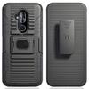Nakedcellphone Rugged Combo for Alcatel 7 / Revvl 2 Plus Case - Black view 2