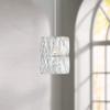 Camryn 7 3/4" Wide Modern Chrome and Crystal Mini Pendant Light Fixture view 1