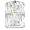 Camryn 7 3/4" Wide Modern Chrome and Crystal Mini Pendant Light Fixture view 3