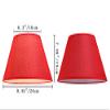 ANYE Red Cloth Cone Lamp Shades Fixture Replacement Shades for Floor Lamps and Other Compatible Lamps view 2