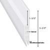 Camel Home Door Draft Stopper Door Sweep Weather Stipping - Self Adhesive Door Seal Soundproof Under Door Bottom Seal Strip Rubber Energy Saver Insulasion Weatherproof, 2" W X 39" L (2 Pack White) view 2