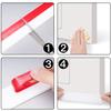 Camel Home Door Draft Stopper Door Sweep Weather Stipping - Self Adhesive Door Seal Soundproof Under Door Bottom Seal Strip Rubber Energy Saver Insulasion Weatherproof, 2" W X 39" L (2 Pack White) view 3
