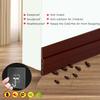Camel Home Sweep Weather Stripping - Self Adhesive Rubber Under Door Bottom Seal Strip Draft Stopper Insulation for Weatherproof, Soundproof, Dustproof, Insectproof, 2" W X 39" L (2 Pack Brown) view 2