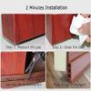 Camel Home Sweep Weather Stripping - Self Adhesive Rubber Under Door Bottom Seal Strip Draft Stopper Insulation for Weatherproof, Soundproof, Dustproof, Insectproof, 2" W X 39" L (2 Pack Brown) view 4