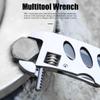 dpnao Multitool Wrench With 7 Tools/Pliers/Wire Cutter/Flat Screwdriver/Phillips Screwdriver/Portable Folding Multifunctional Adjustable Multi Purpose Stainless Steel Tool view 3