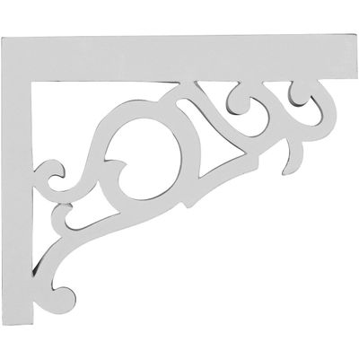Ekena Millwork SB09X07VI-R Victorians, Right Stair Brackets, 8 3/4"W x 7 1/8"H x 3/4"D, Primed