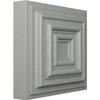 Ekena Millwork ROS03X03LE Leandros Rosette, 4 1/8"W x 4 1/8"H x 1 1/4"P, Primed view 2