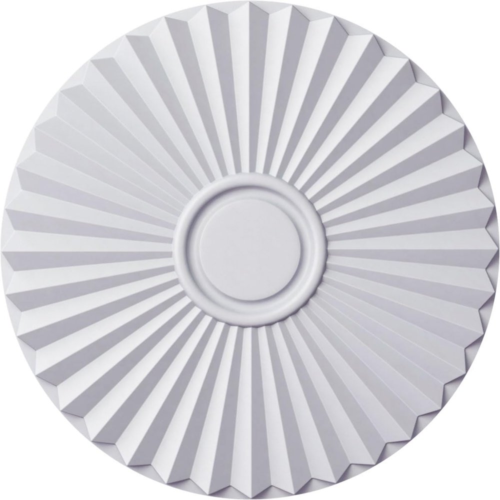 Ekena Millwork CM20SH 19 3/4"OD x 1 3/8"P Shakuras Ceiling Medallion (For Canopies up To 5"), White