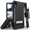 Tri-Shield Combo for iPhone XR Case with Belt Clip - Black view 1