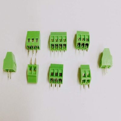 Calvas 50 pcs Universal 2.54 mm Pitch 2 Pin 3 4 5 6 7 8 9 10 12 poles PCB Screw Terminal Block Connector straight through holes board - (Color: 12pin)
