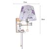 ZJZTD Plug in Wall Lamp Dual Control Switch E27 Bedroom Bedside Metal & Cloth Lampshade Wall Sconce LED Reading Lamp Work Lights (Size : 30cm22cm) view 2