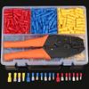 Udith 900pcs Insulated Male/Female Spade Wire Terminals Butt Connectors Kit & 1pc Electrical Crimping Plier 22-10 AWG Hand Tool Set view 1