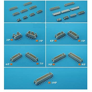 Davitu 50pcs XH vertical SMD Connector/pitch 2.54mm/ xh / 2.54mm spacing/vertical patch socket / 2p / 3p /4p/5p/6p/ - (Pins: 3P)