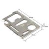 Survival Pocket Tool 11 in 1 Multipurpose Stainless Steel Portable Credit Card Size Multi Tool view 3