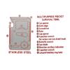 Survival Pocket Tool 11 in 1 Multipurpose Stainless Steel Portable Credit Card Size Multi Tool view 4