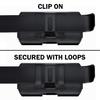 DeBin Holster for iPhone 17 17 Pro 16 Pro 16e 15 15Pro 14 13 12 11 Xs 10 X XR Cell Phone Belt Holder Case with Clip for Men Women Pouch (Fits Protective Cover on) Black view 4