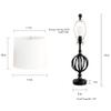 Lavish Home Table Lamps, Black/Ivory, Set of 2 view 2
