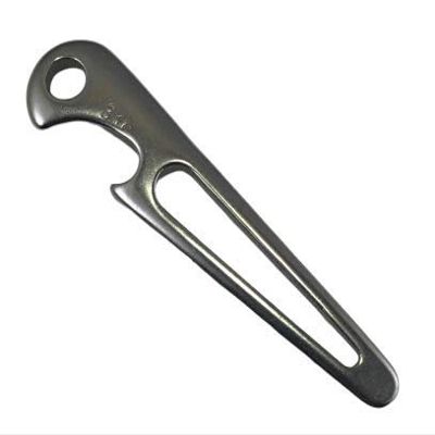 US STAINLESS Stainless Steel 316 Shackle Key with Bottle Opener Sailor Tool Screw Driver