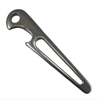 US STAINLESS Stainless Steel 316 Shackle Key with Bottle Opener Sailor Tool Screw Driver