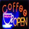 E-ONSALE LED Neon Light Open Coffee Cafe Sign (Coffee L51) view 1