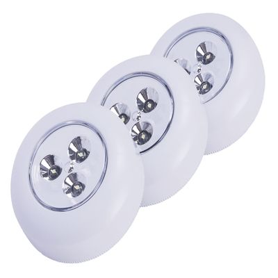 LIGHT IT! By Fulcrum, 30010-308 Stick-On Light, White, 3 Pack