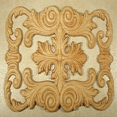 EMBOSSED WOOD APPLIQUE/ONLAY # 742 9 1/4 X 14 3/8