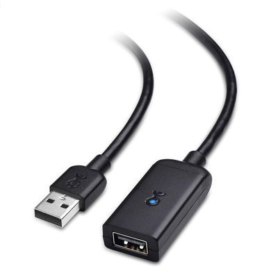 Cable Matters Active USB Extension Cable 16.4 ft / 5m (Active USB Extender Cable) for Webcam, Oculus Sensor, HTC Vive Link Box, Xbox Kinect, PlayStation Camera and More