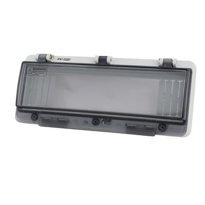 uxcell Plastic Waterproof Clear 12 Position Distribution Box Switch Cover for Circuit Breaker