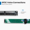 ICC 24-Port Voice Patch Panel, 6P2C Male Amphenol, 1U 19-Inch Rackmount view 3
