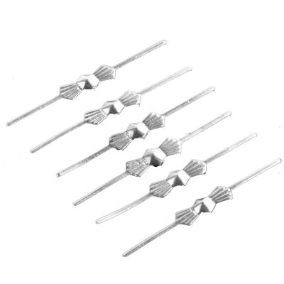 100 Pcs 30mm Chrome Bow Tie Clips for Chandelier Lamp Crystals
