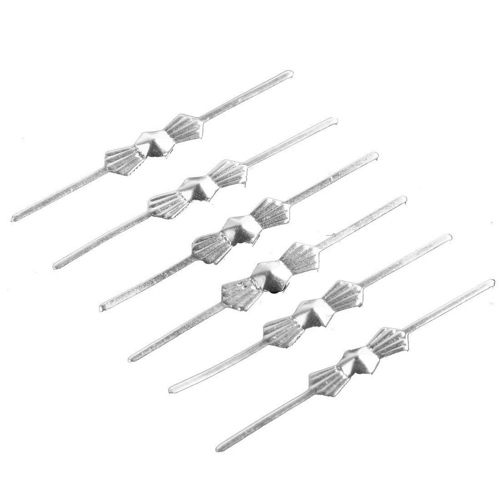 100 Pcs 30mm Chrome Bow Tie Clips for Chandelier Lamp Crystals