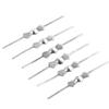 100 Pcs 30mm Chrome Bow Tie Clips for Chandelier Lamp Crystals view 1