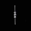 100 Pcs 30mm Chrome Bow Tie Clips for Chandelier Lamp Crystals view 4