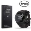 Youniker 3 Pack For Garmin Instinct Screen Protector Tempered Glass For Garmin Instinct Smart Watch Screen Protectors Foils Glass 9H 0.3MM,Anti-Scratch,Bubble Free view 1