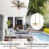 Ceiling Fan Pull Chain, 13.6 Inches Fan Pulls Set with Connector, 2 PCS Beaded Ball Fan Pull Chain- Brass view 2