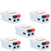 DIYTECH Speaker Keystone Jack  Spring Loaded Speaker Jack for Keystone Wall Plate, Female to Female, for Home Theater Wall Plates - White (5-Pack) view 1