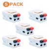 DIYTECH Speaker Keystone Jack  Spring Loaded Speaker Jack for Keystone Wall Plate, Female to Female, for Home Theater Wall Plates - White (5-Pack) view 3