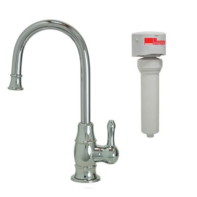 Mountain Plumbing MT1853FIL-NL/VB Traditional Mini Point-of-Use Drinking Faucet and Mountain Pure Water Filtration System with Curved Spout, Venetian Bronze