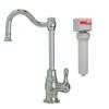 Mountain Plumbing MT1873FIL-NL/PVDBRN Traditional Mini Point-of-Use Drinking Faucet and Mountain Pure Water Filtration System with Double Curved Spout, Brushed Nickel view 1