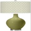 Color + Plus OVO 28 1/2" Diamonds Shade Rural Green Glass Table Lamp view 1