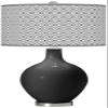 Color + Plus OVO 28 1/2" High Diamonds Shade Tricorn Black Table Lamp view 1