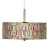 Giclee Glow Synthesis 16" Wide Pendant Light with Print Shade view 1