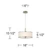 Giclee Glow Synthesis 16" Wide Pendant Light with Print Shade view 4