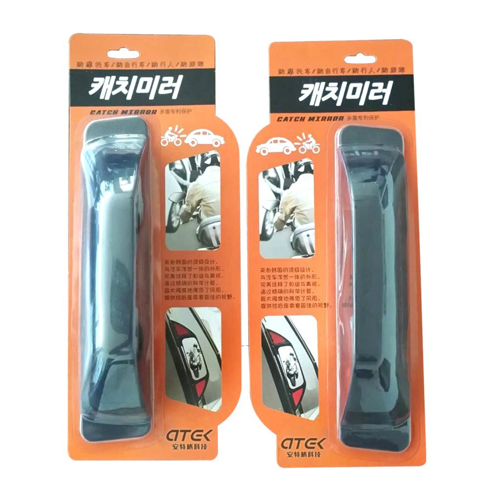 Car back seat rear view mirrors 3M sticker tape for installation watchout mirrors while getting off car from back seat ABS material